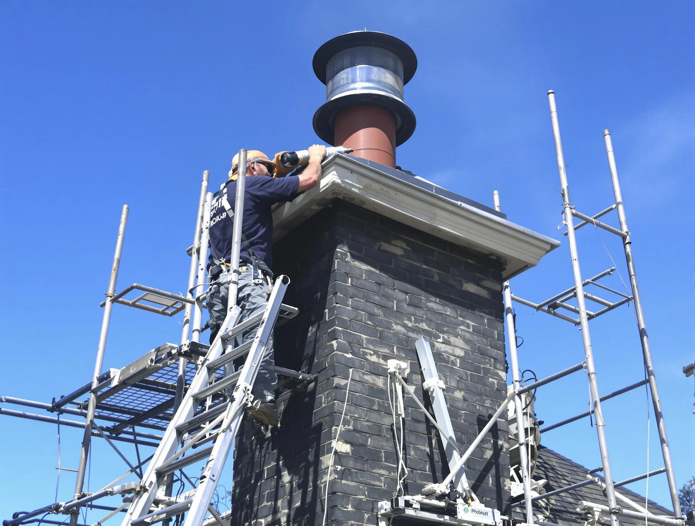 Sturdy chimney crown finished by Bellwood Chimney Sweep in Bellwood, VA