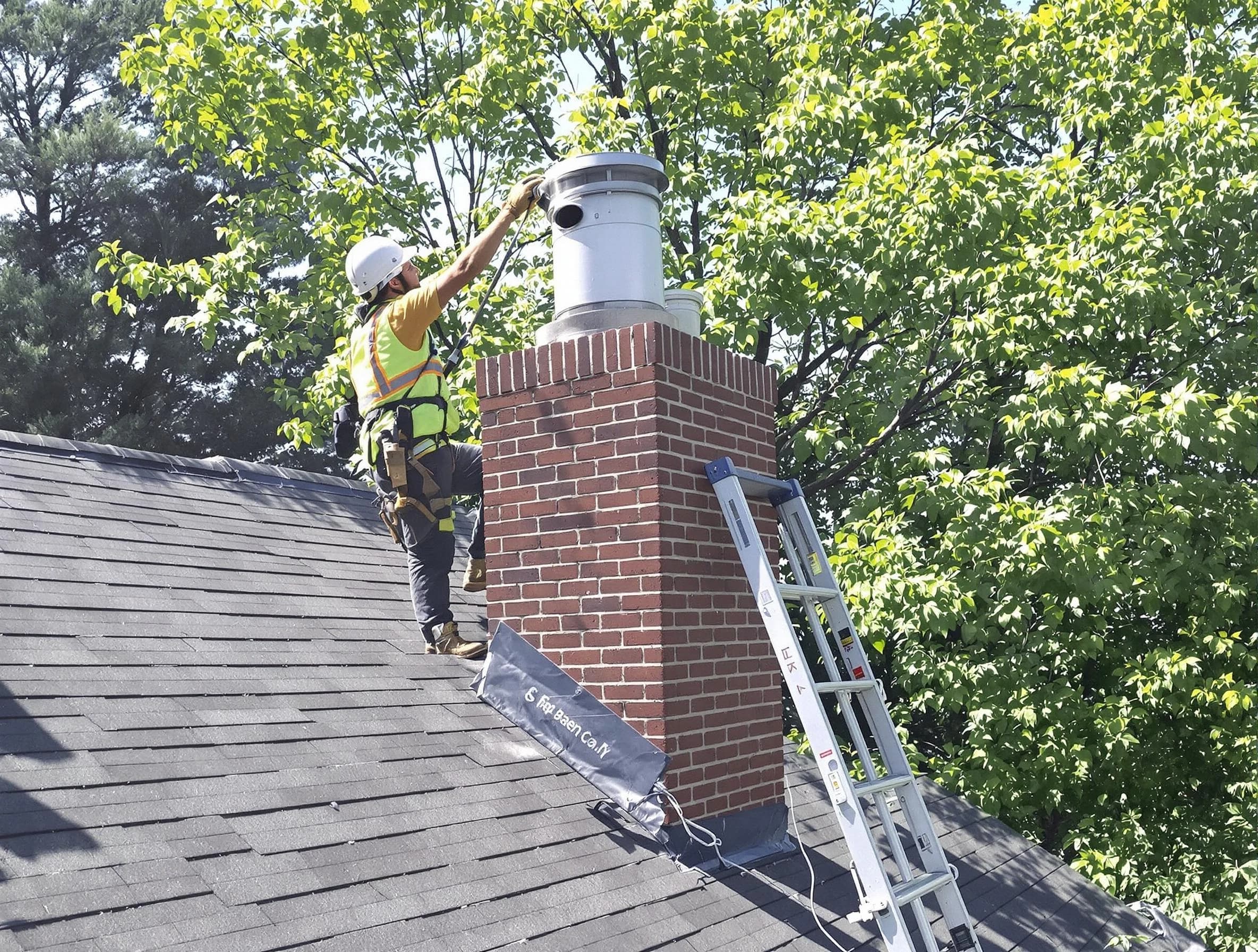 Chimney liner inspection by Bellwood Chimney Sweep in Bellwood, VA