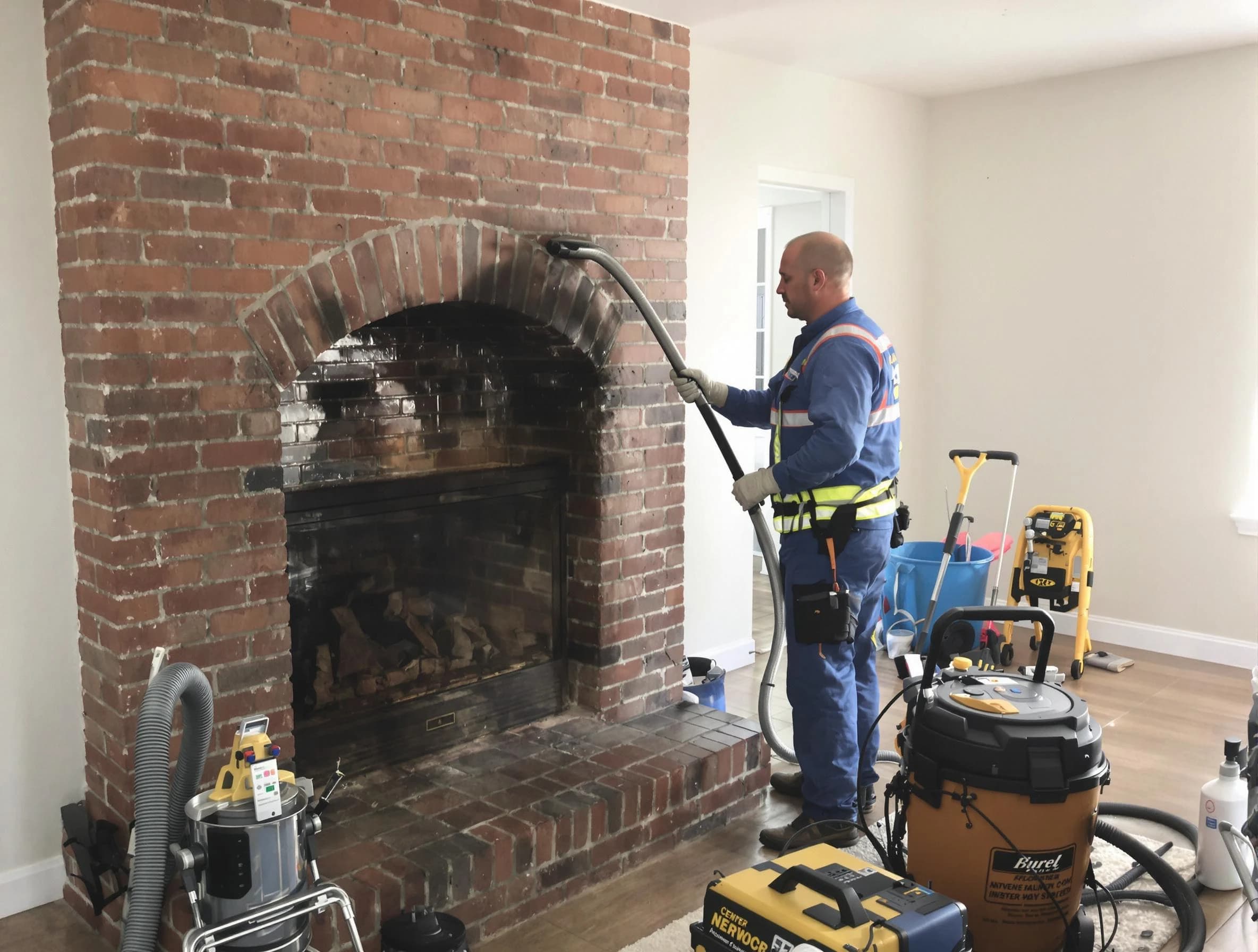 Bellwood Chimney Sweep expert performing detailed chimney sweep in Bellwood, VA