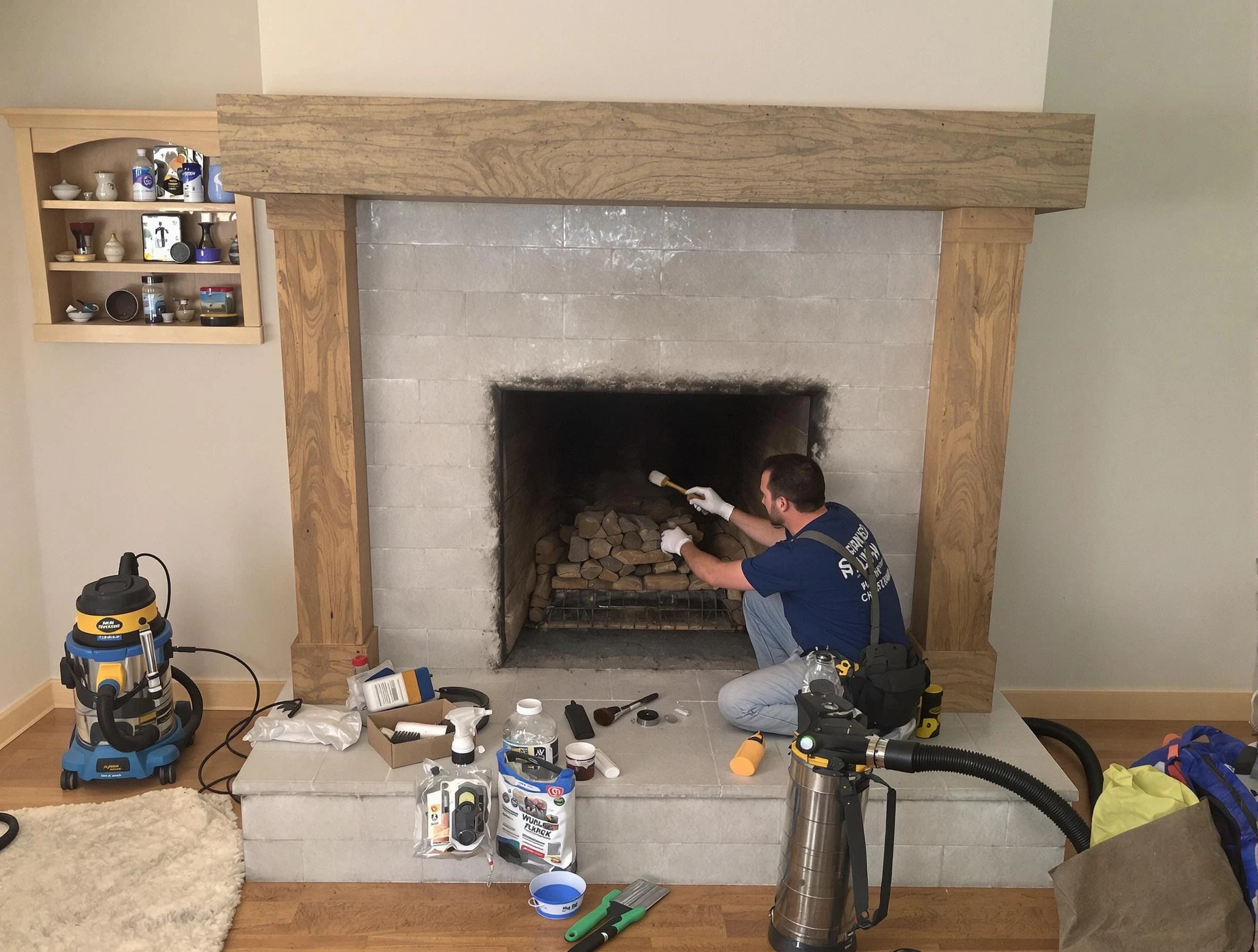 Detailed creosote removal process by Bellwood Chimney Sweep in Bellwood, VA