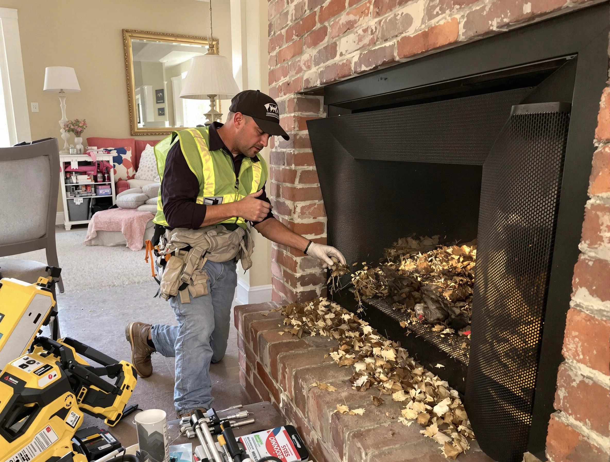 Safe screening installation by Bellwood Chimney Sweep in Bellwood, VA