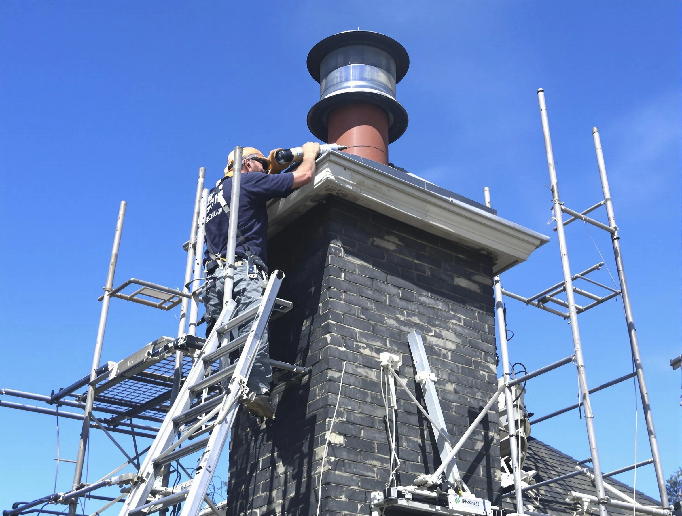 Sturdy chimney crown finished by Bellwood Chimney Sweep in Bellwood, VA