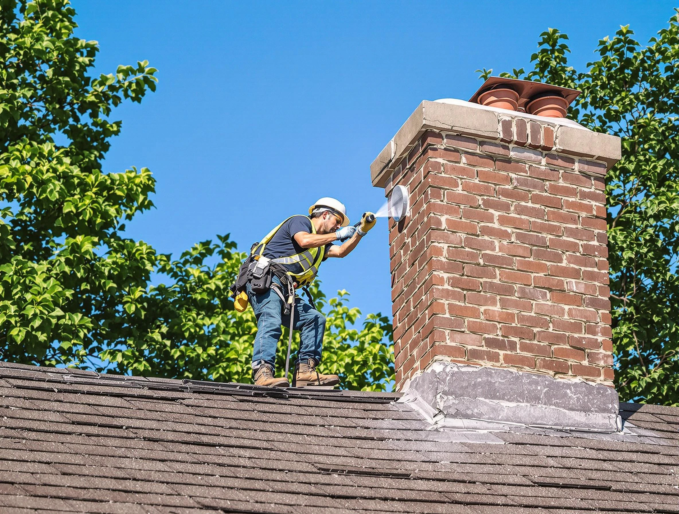 Bellwood Chimney Sweep performing an inspection with advanced tools in Bellwood, VA