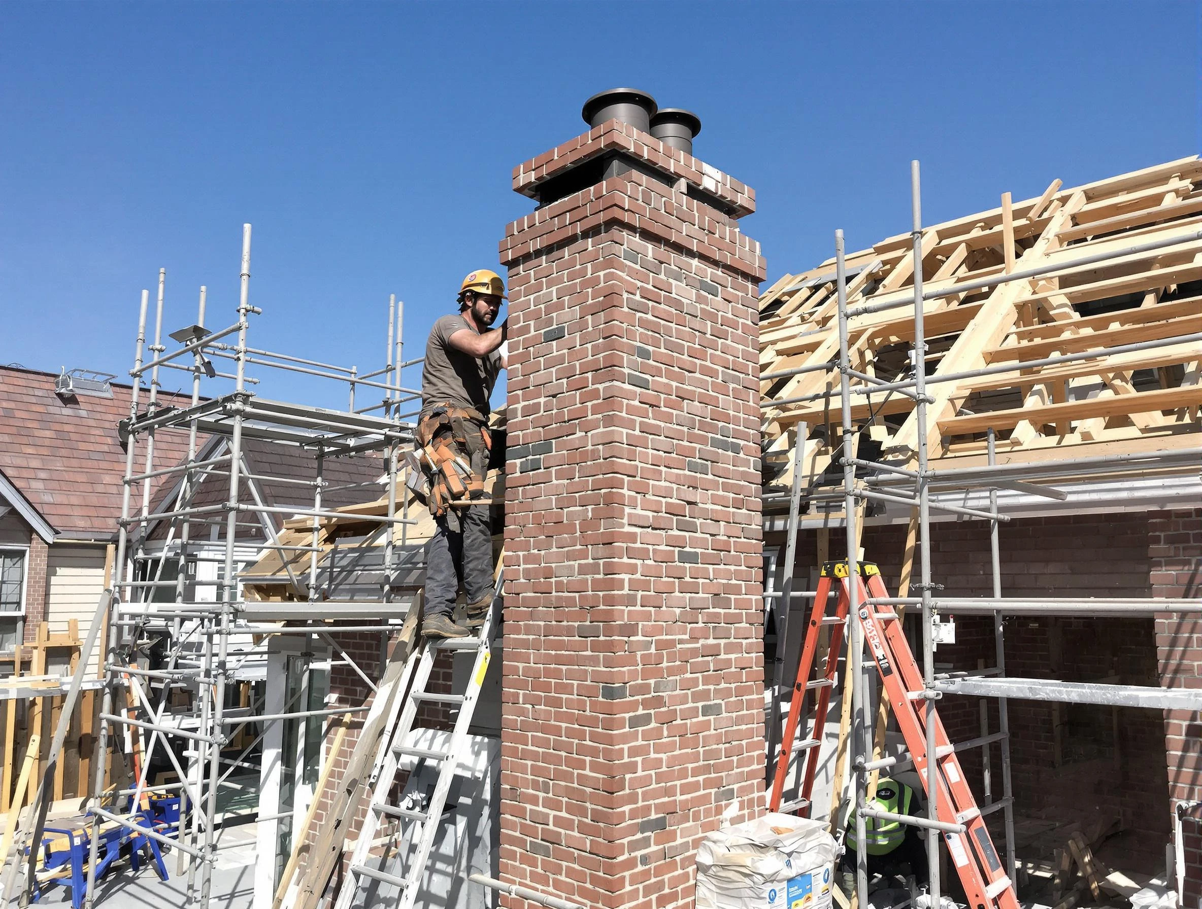 New chimney installation completed by Bellwood Chimney Sweep in Bellwood, VA