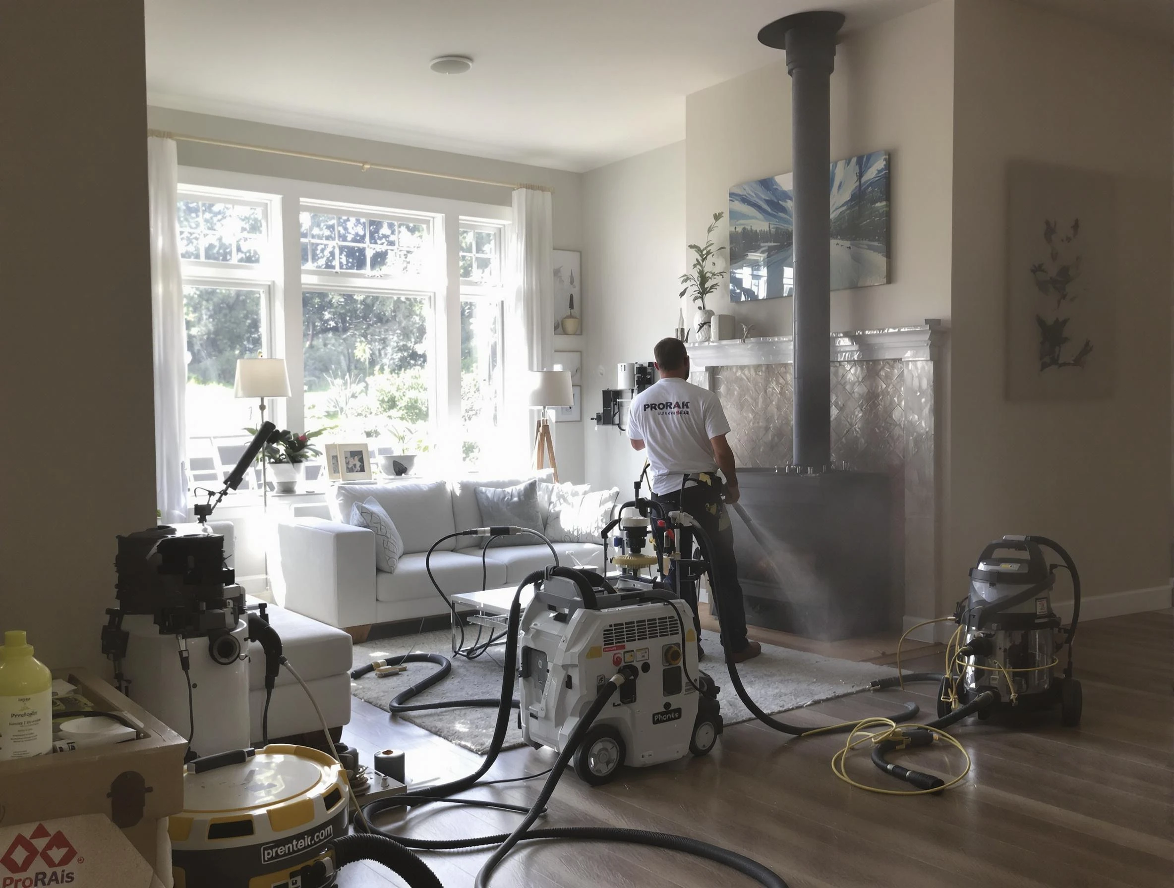 Soot removal service by Bellwood Chimney Sweep for a fireplace in Bellwood, VA